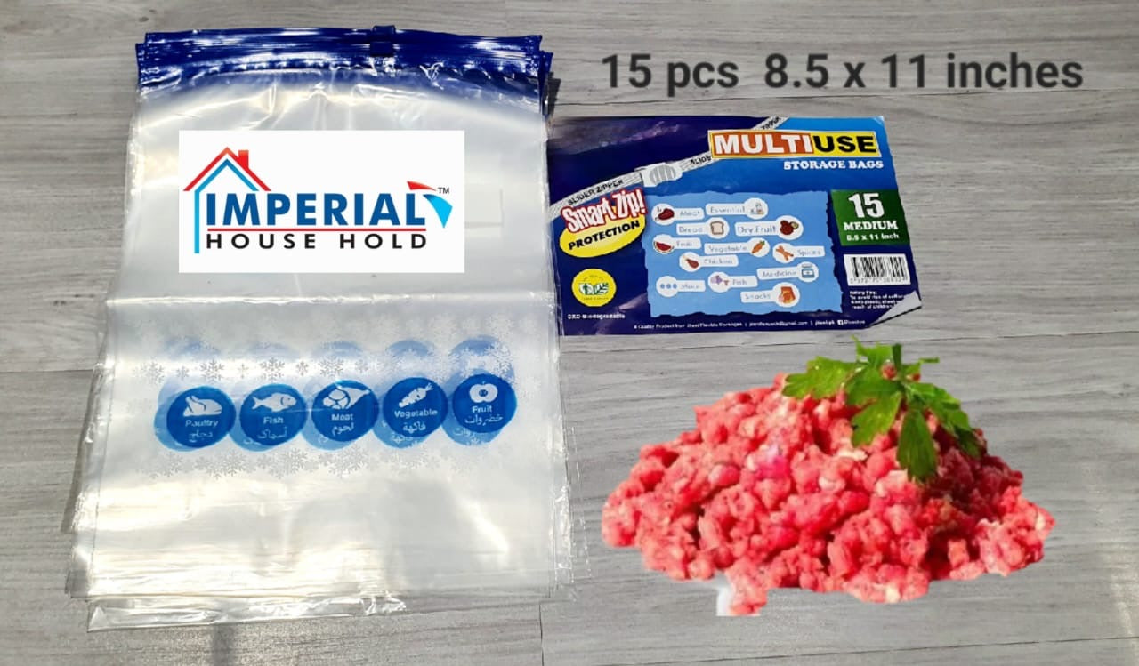 Reusable Zip Lock Meat Storage Bags, Multi Use Transparent Food Saver Pouches, Reusable Meat Keeper Zip Bags, Eco Zip Food Preservation Bags, Fridge-Fresh Zip Lock Storage Bags, Transparent Freezer Bags Reusable Zip Lock Meat Storage Bags, Multi Use Transparent Food Saver Pouches, Reusable Meat Keeper Zip Bags, Eco Zip Food Preservation Bags, Fridge-Fresh Zip Lock Storage Bags, Transparent Freezer Bags